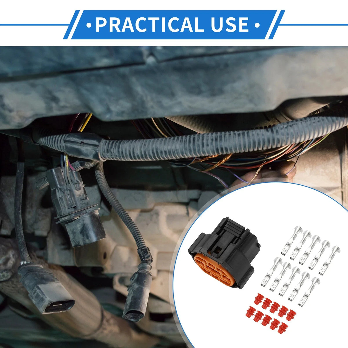 10 Pin Front Headlight Connector Plug for Hyundai Reina, Kia 