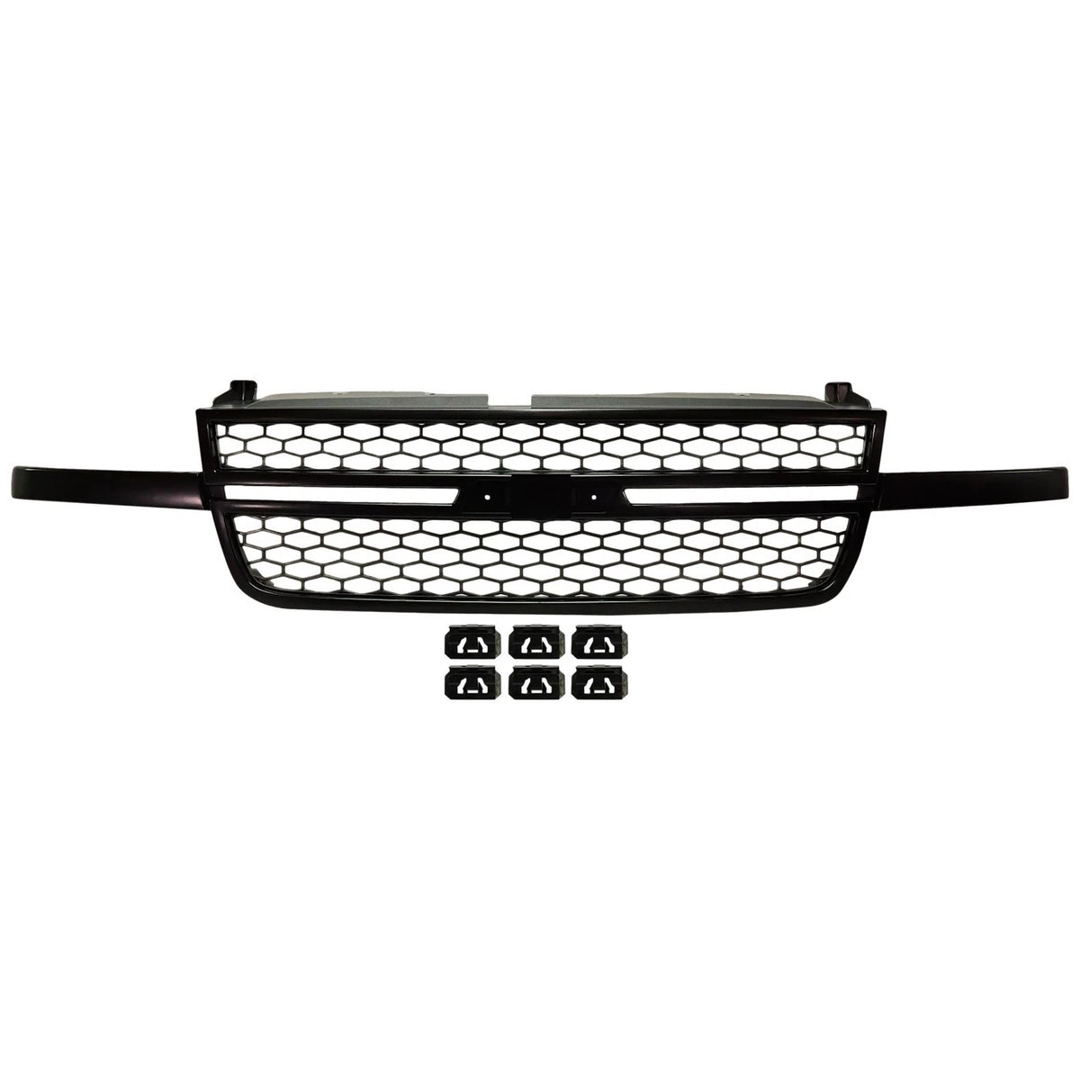 Grille Assembly Black for Chevrolet Silverado 1500 SS (2003–2007)
