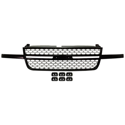 Grille Assembly Black for Chevrolet Silverado 1500 SS (2003–2007)