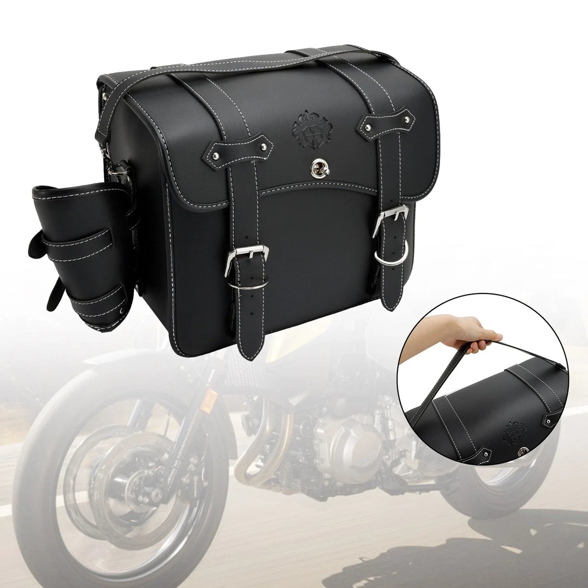 Saddlebag Tool Bag for Scooter Motorcycle (L-Size)