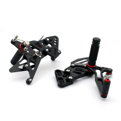 Black Rearset Rear Set for GSXR1000 (2005–2006) by Suzuki