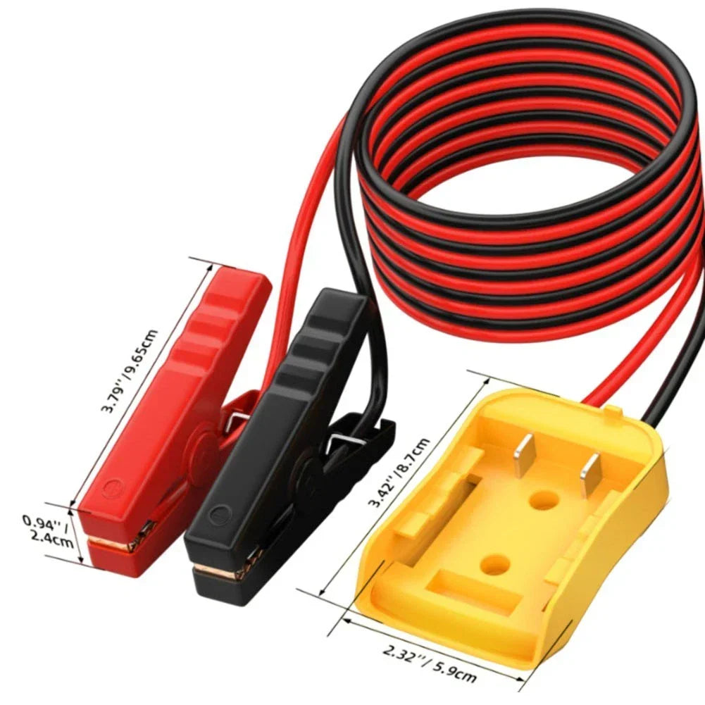 Heavy Duty Jumper Cables for Dewalt Battery Use