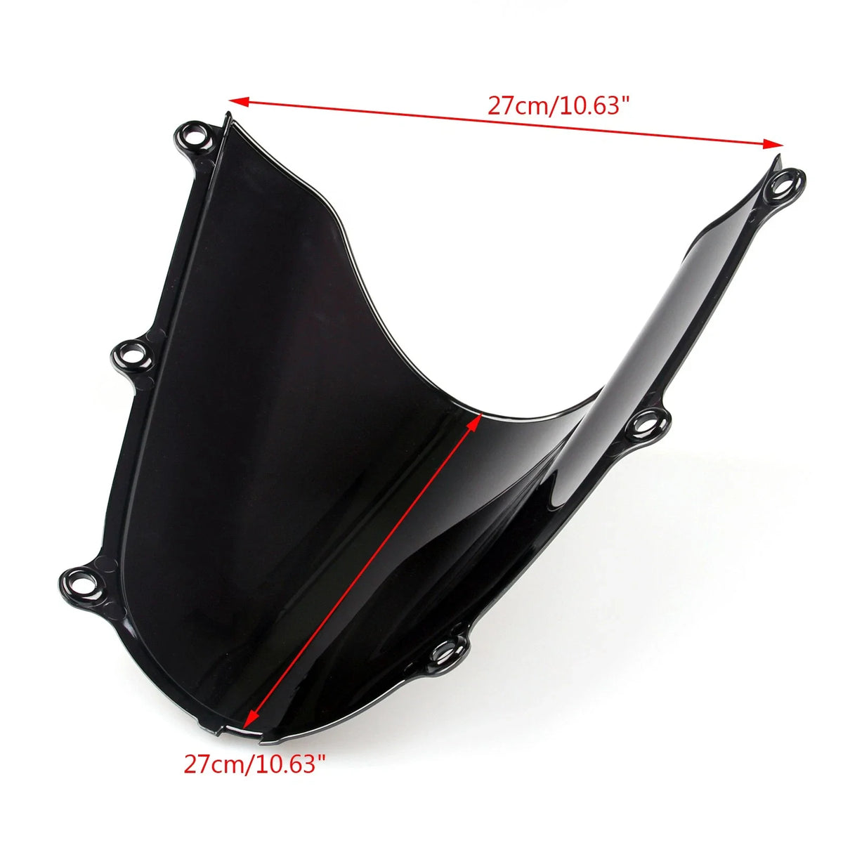 Double Bubble Windshield for Honda CBR600RR (2005–2006) Black