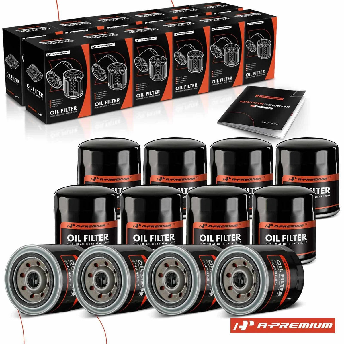 Set of 12 Engine Oil Filters for Chevy C10 Suburban (1978) Buick Regal (1973–1977)