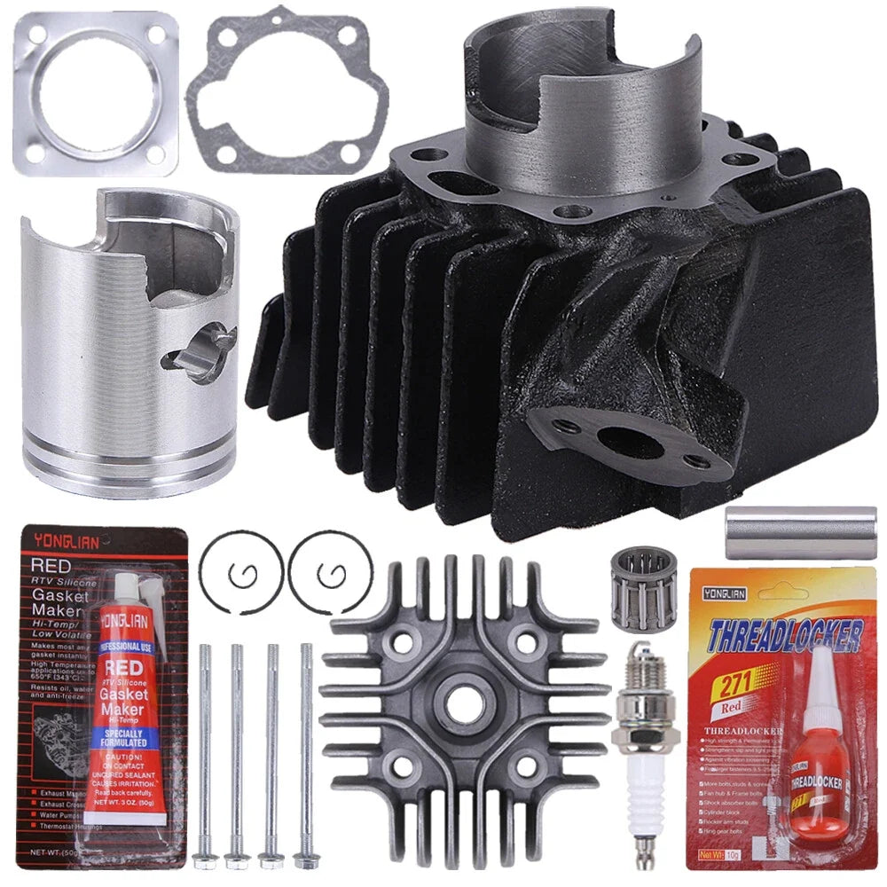 Top End Kit Cylinder Piston Gaskets for Suzuki Quadmaster 50 (2002–2005)