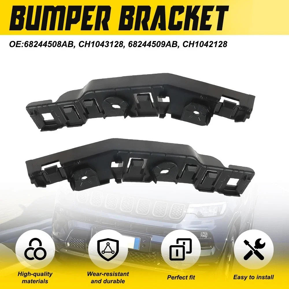 2X Front Bumper Brackets for Jeep Compass (2017–2024) 68244508AB EXV