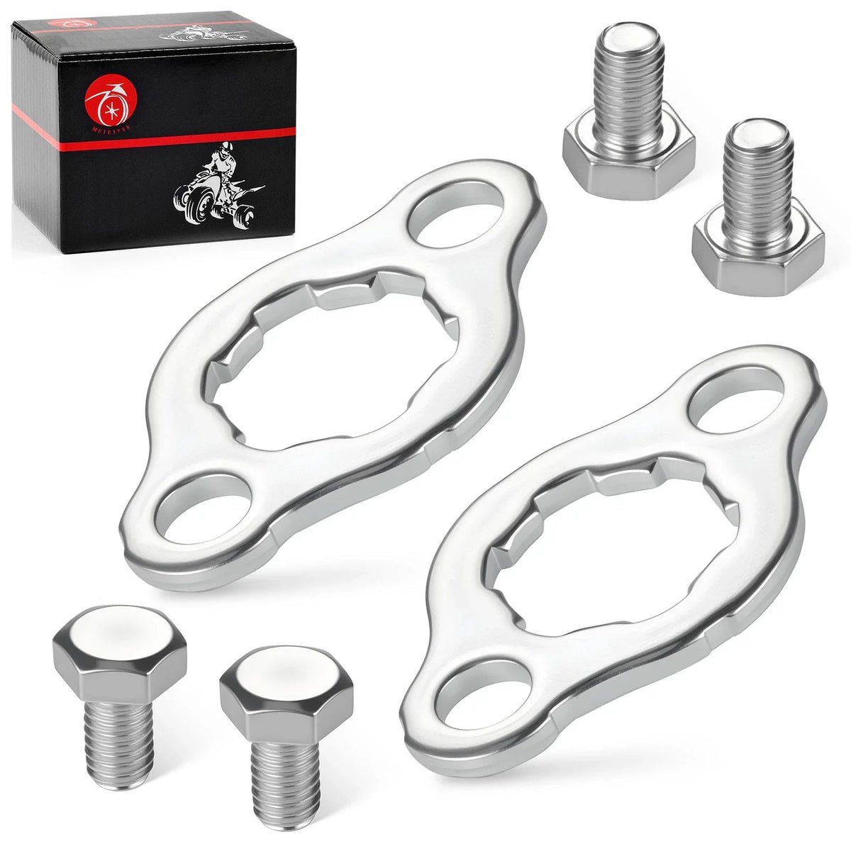 2X Front Engine Sprocket Retainer Plates w/Bolt 6X10 for Honda XR100R 85-03