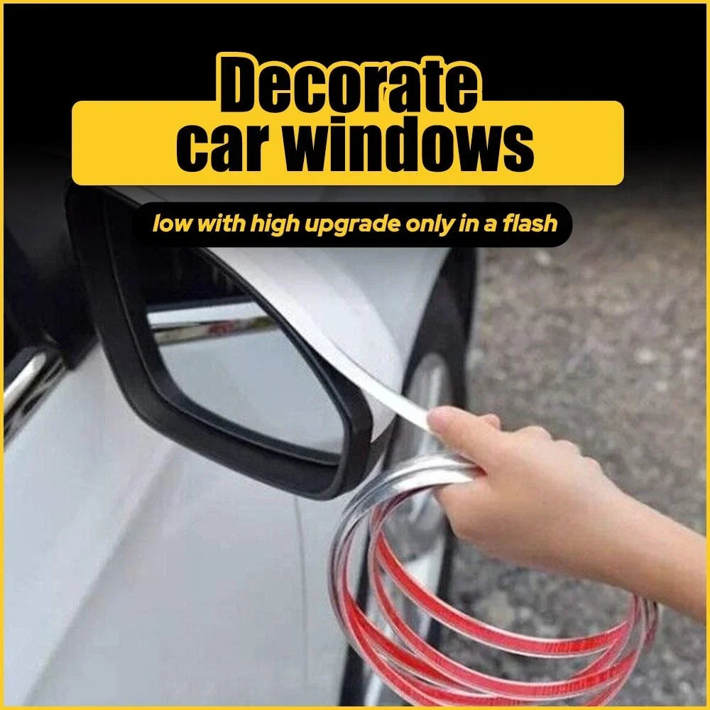 Bumper Protector Chrome Trim Molding Strip for Car Door Window EPY