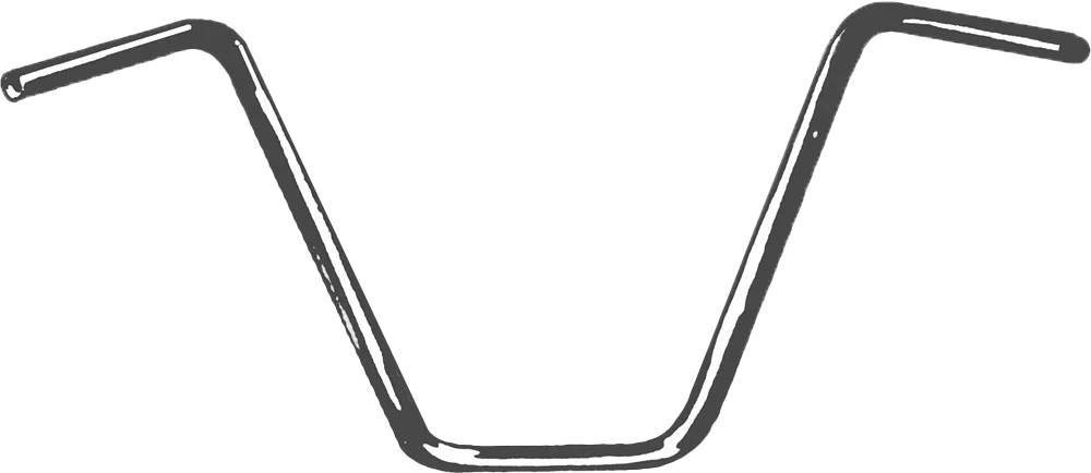 1" Handlebar Ape Hanger 14" Rise for Harley Davidson