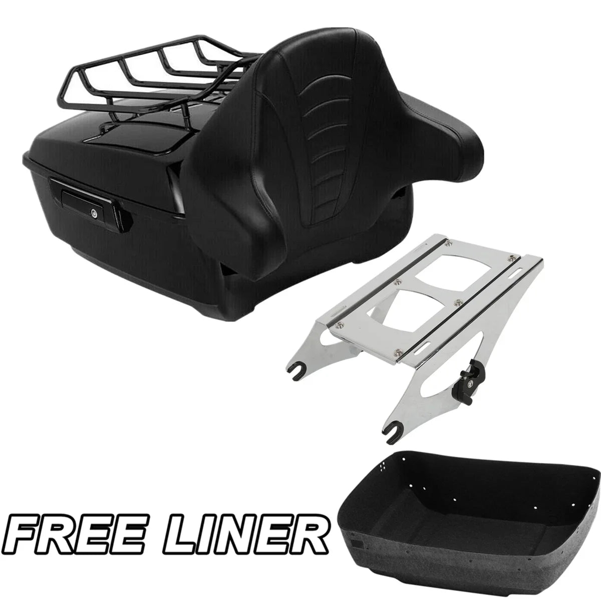 Trunk Pad Mount Rack 13.7" for Harley Touring Models 2014–2026