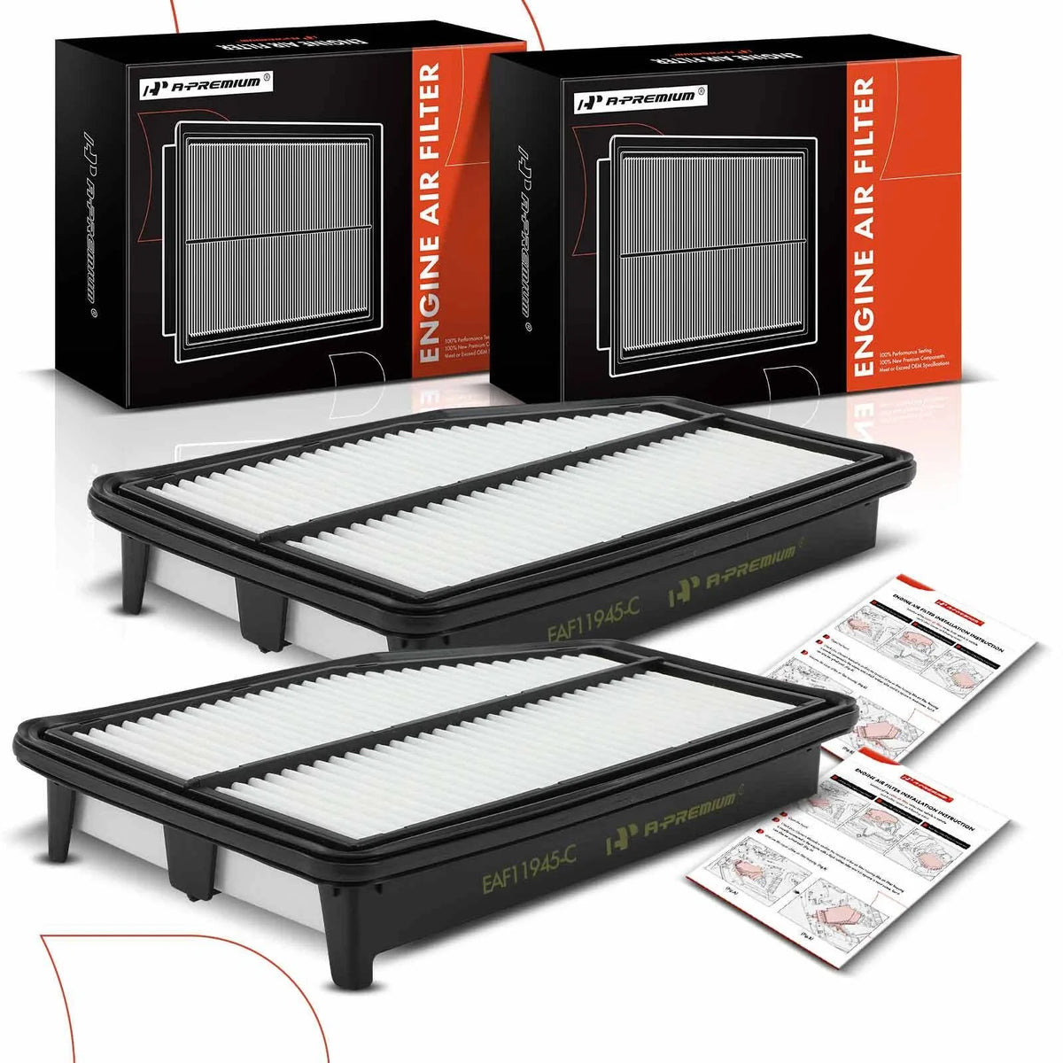 2X Engine Air Filter for Honda CR-V (2015–2016)
