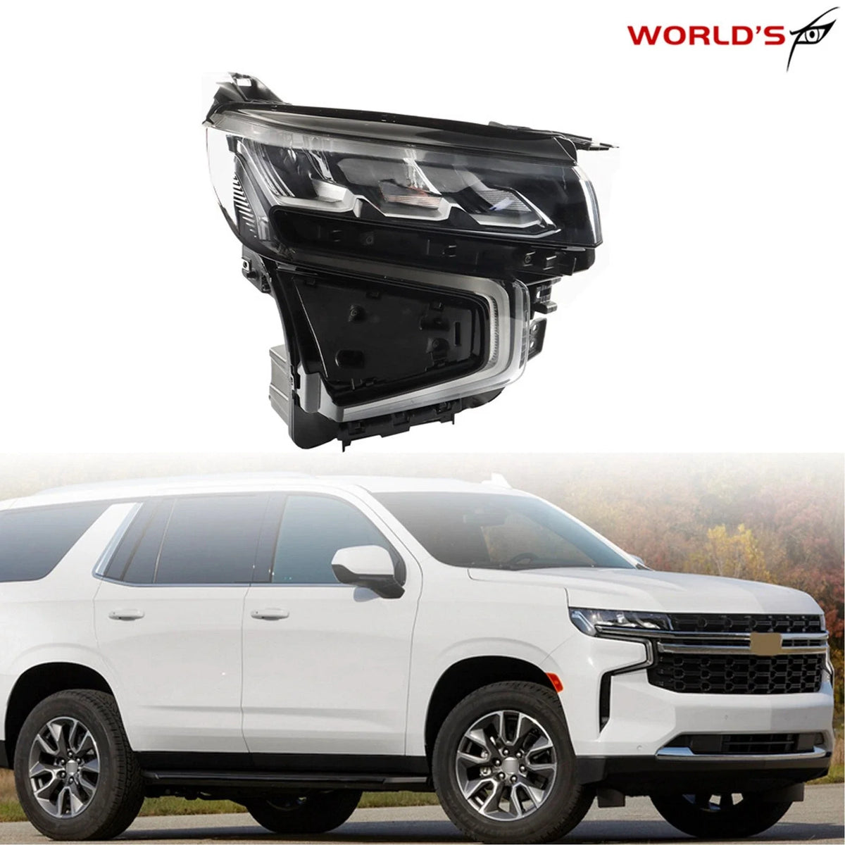 Full LED Headlight for Chevy Tahoe/Suburban (2021–2023) Right Side