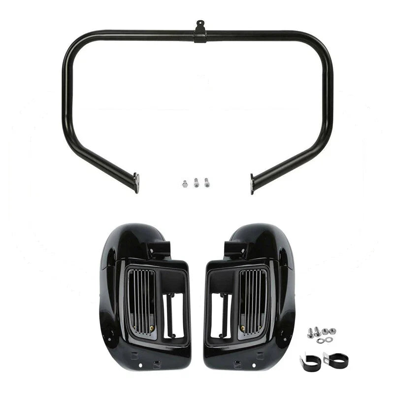 Lower Vented Fairing Crash Bar for Touring Glide Harley 2014-2023