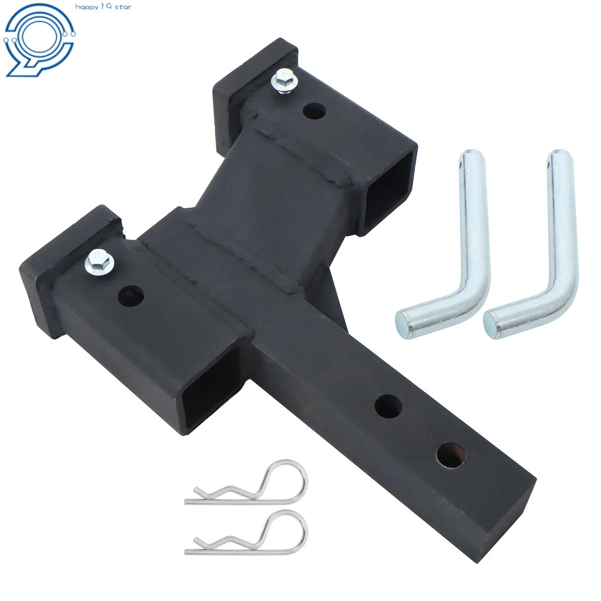 Dual Hitch Extender for 2 In Receiver (10000 lbs, 2 & 6 In Rise/Drop)