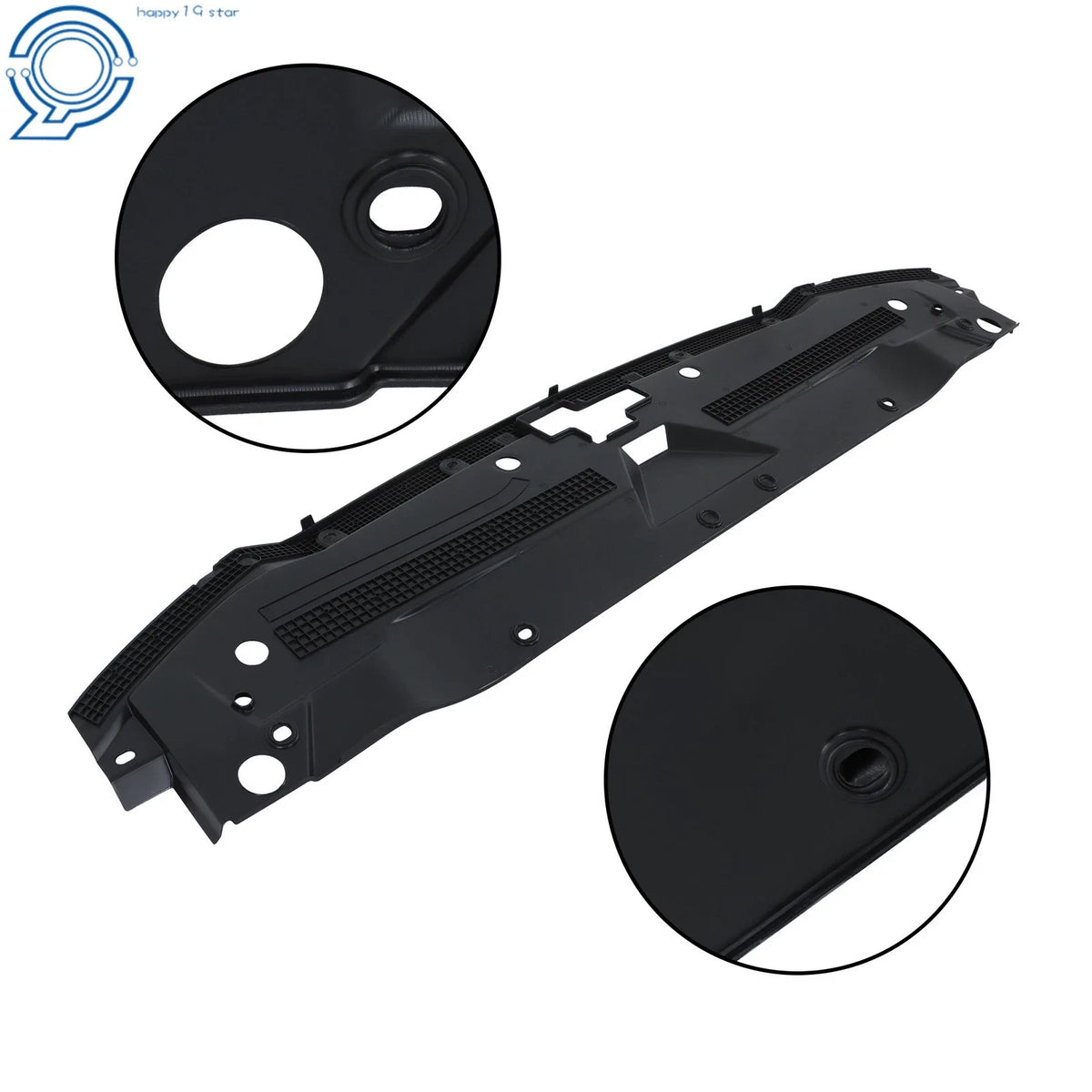 Radiator Support Cover - Black for 2016-2018 Chevy Silverado 1500