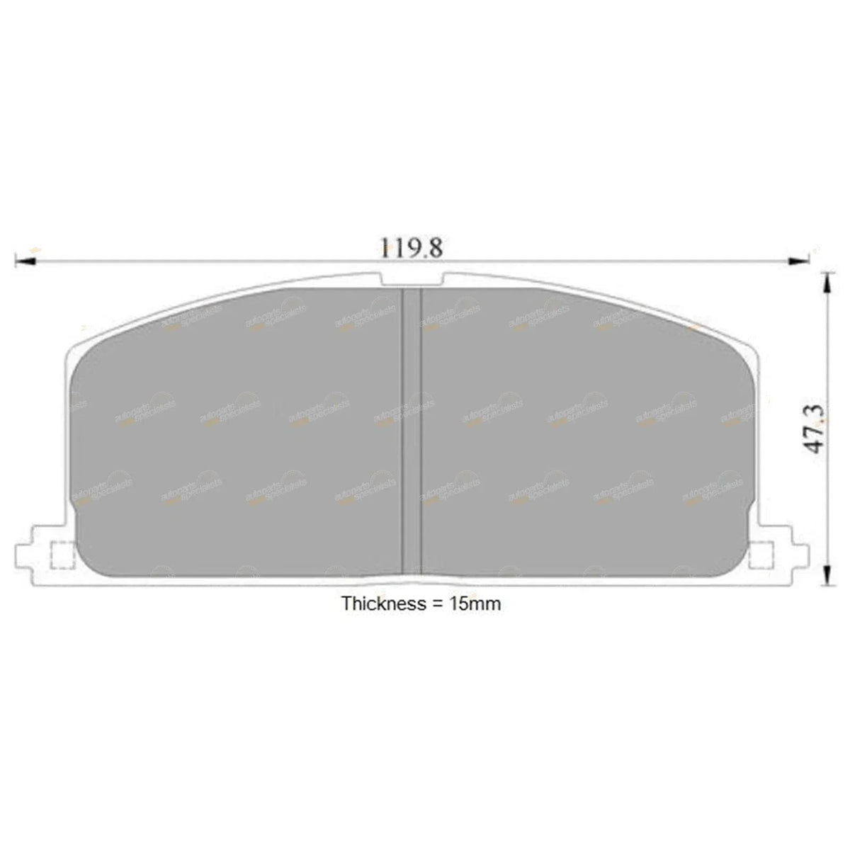 Disc Brake Pads Set for 1988-1993 Toyota Camry