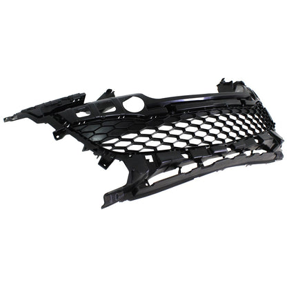 Bumper Grille for Mazda 3 3 Sport (2012–2013) Textured Gray Plastic CAPA