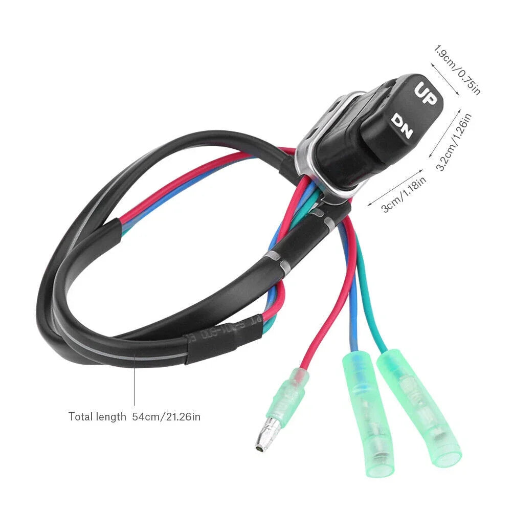 2Pcs Trim Tilt Switch for Yamaha Outboard (703-82563-02-00, 703-82563-00)
