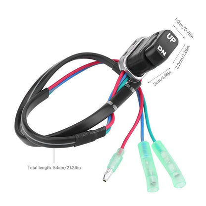 2Pcs Trim Tilt Switch for Yamaha Outboard (703-82563-02-00, 703-82563-00)