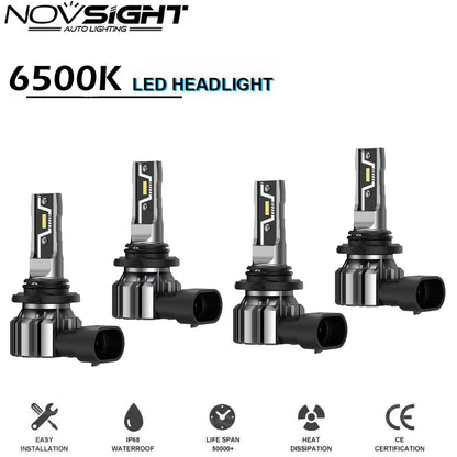 LED Headlight Bulbs Kit 9005 for Land Rover Range (2012–2017) - 4 Pack