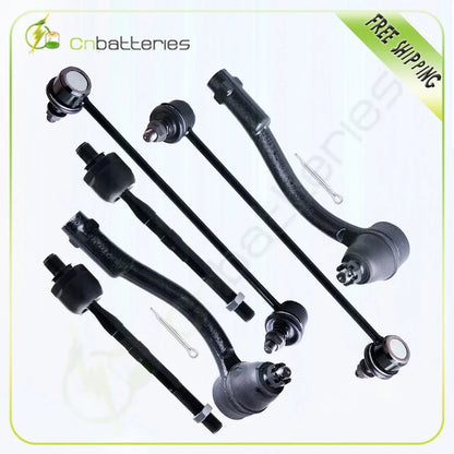 Steering Tie Rod End and Sway Bar 6pc Set for Hyundai Accent 2006-2011