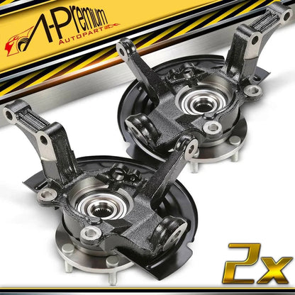 Pair Front Steering Knuckle & Hub Bearing for Nissan Altima (2002–2006)