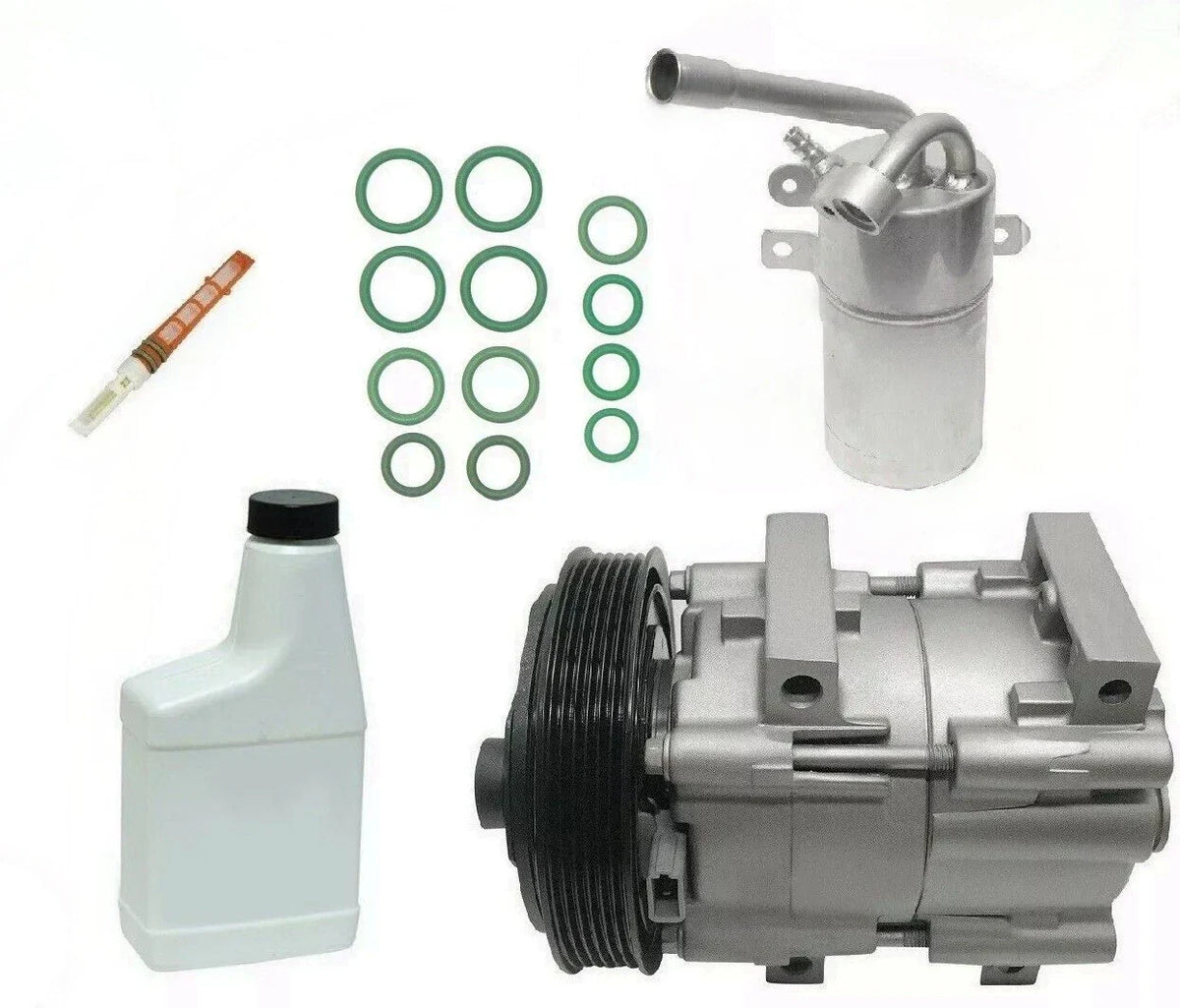 A/C Compressor Kit Replacement with Suction Discharge for Toyota Corolla (2009–2014)