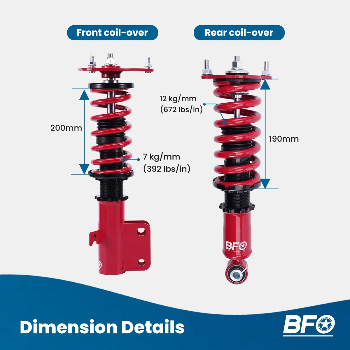 BFO Adjustable Coilovers for Subaru Legacy 2005-2009