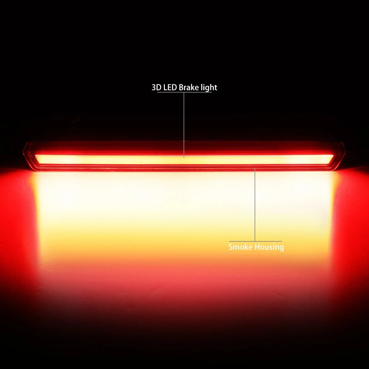 3D LED Bar Third Tail Brake Light for Chevy Suburban Tahoe (2015–2020)