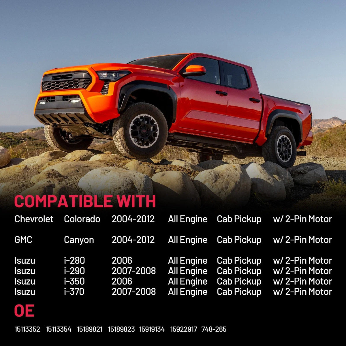 Power Window Regulator Assembly for GMC Canyon (2004–2006)