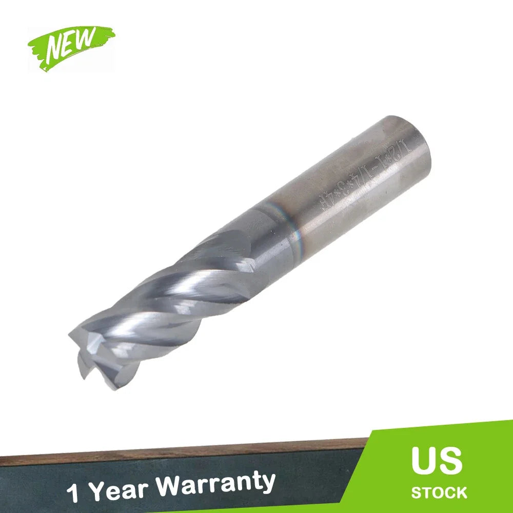 4 Flute Carbide End Mill .030 Radius 1-1/4" Cut 3" Length