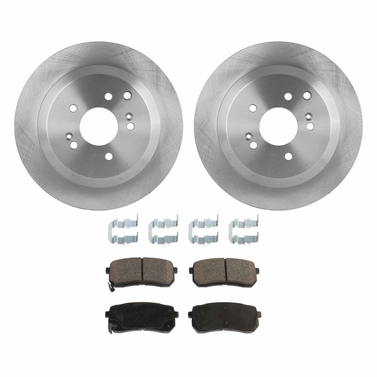 Rear Brake Disc Rotors and Pads Kit for Hyundai Veracruz (2007–2010)