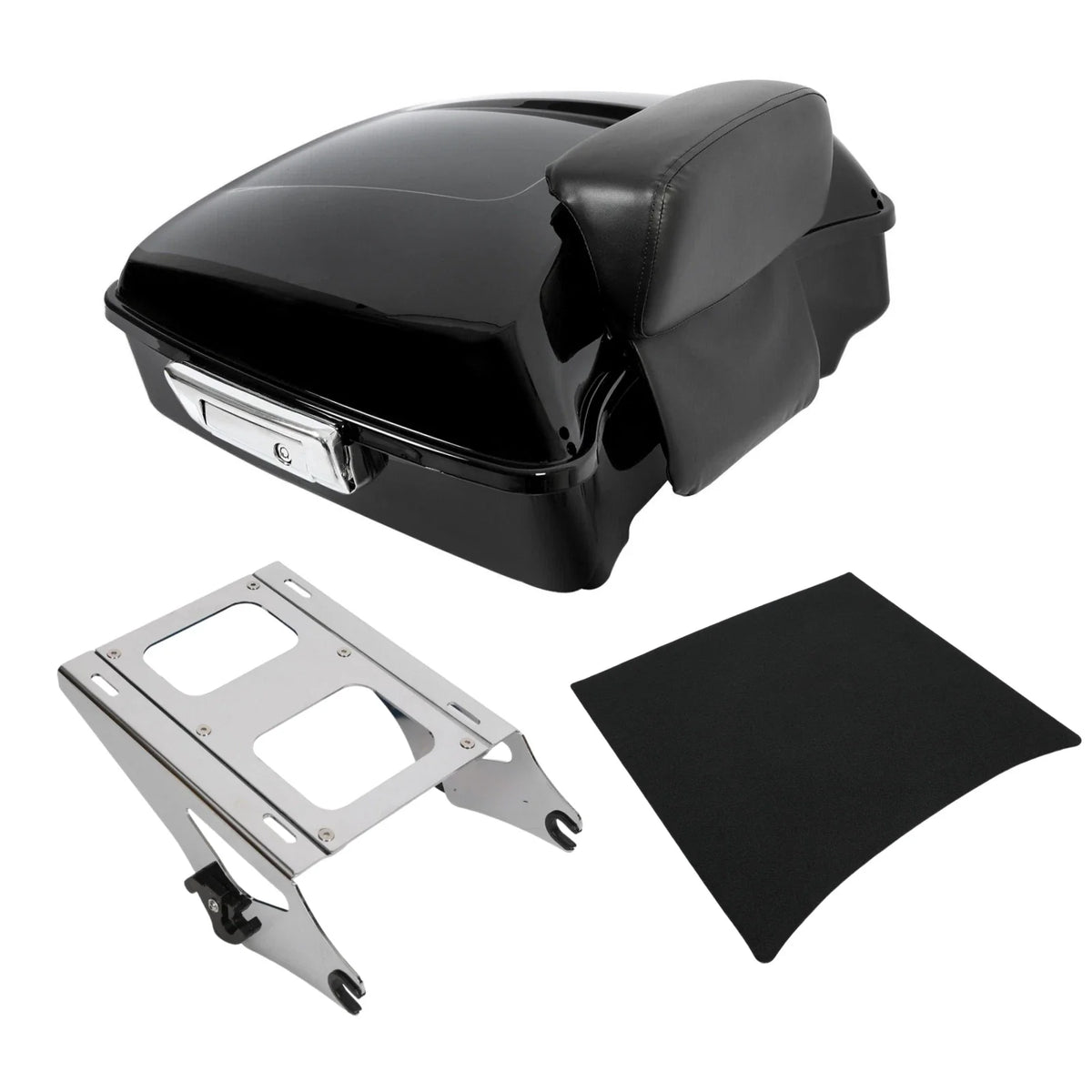 Chopped Trunk Backrest Mount Rack for Touring Harley Road Glide 2014-2026