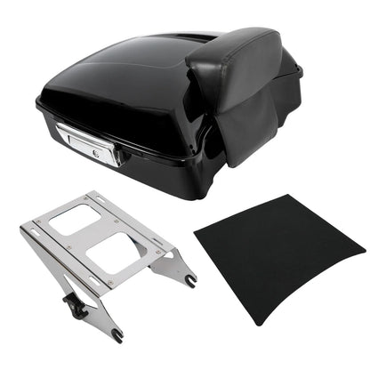 Chopped Trunk Backrest Mount Rack for Touring Harley Road Glide 2014-2026