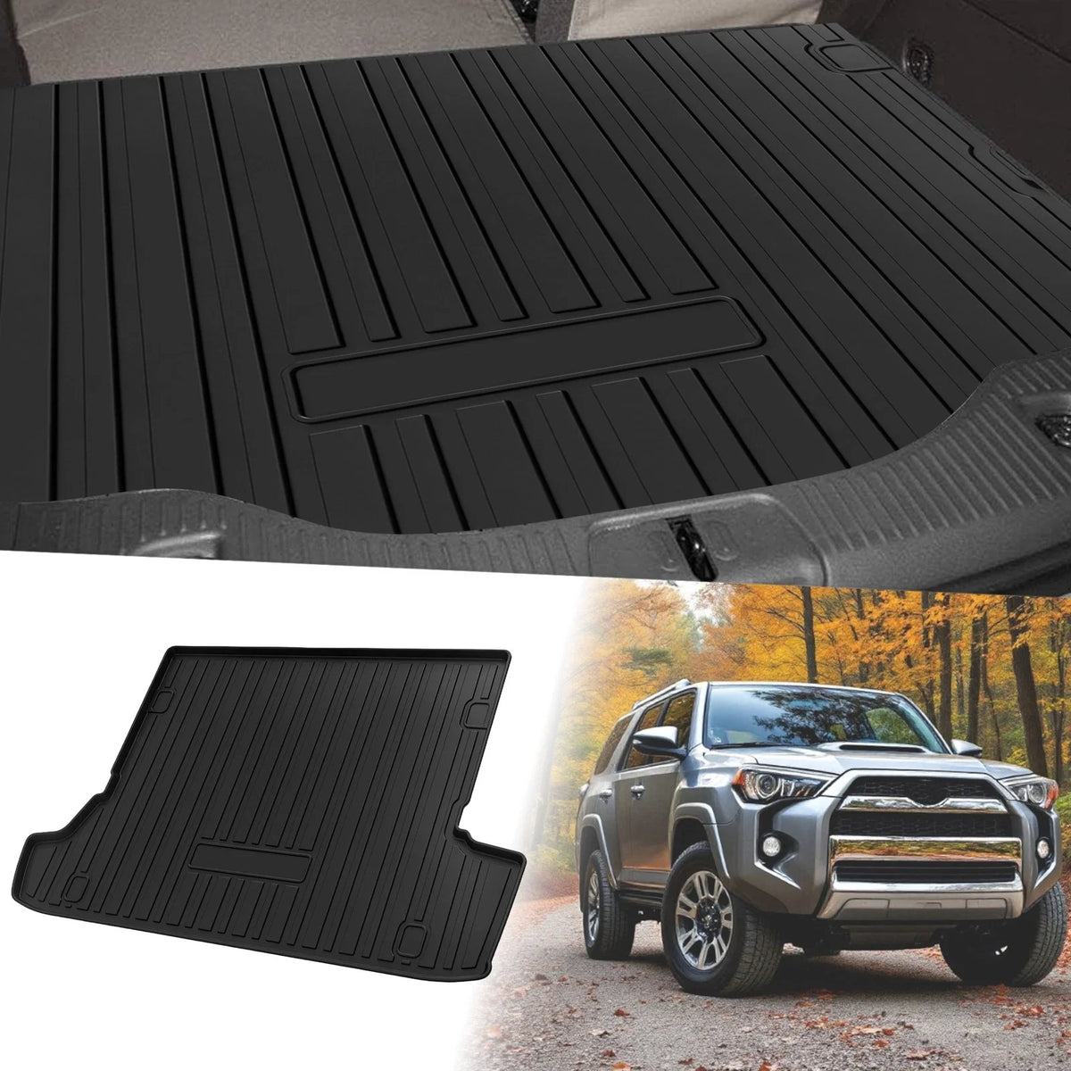 Flat Face Cargo Liner Rear Trunk Mat for Toyota 4Runner (2013–2022) TPE
