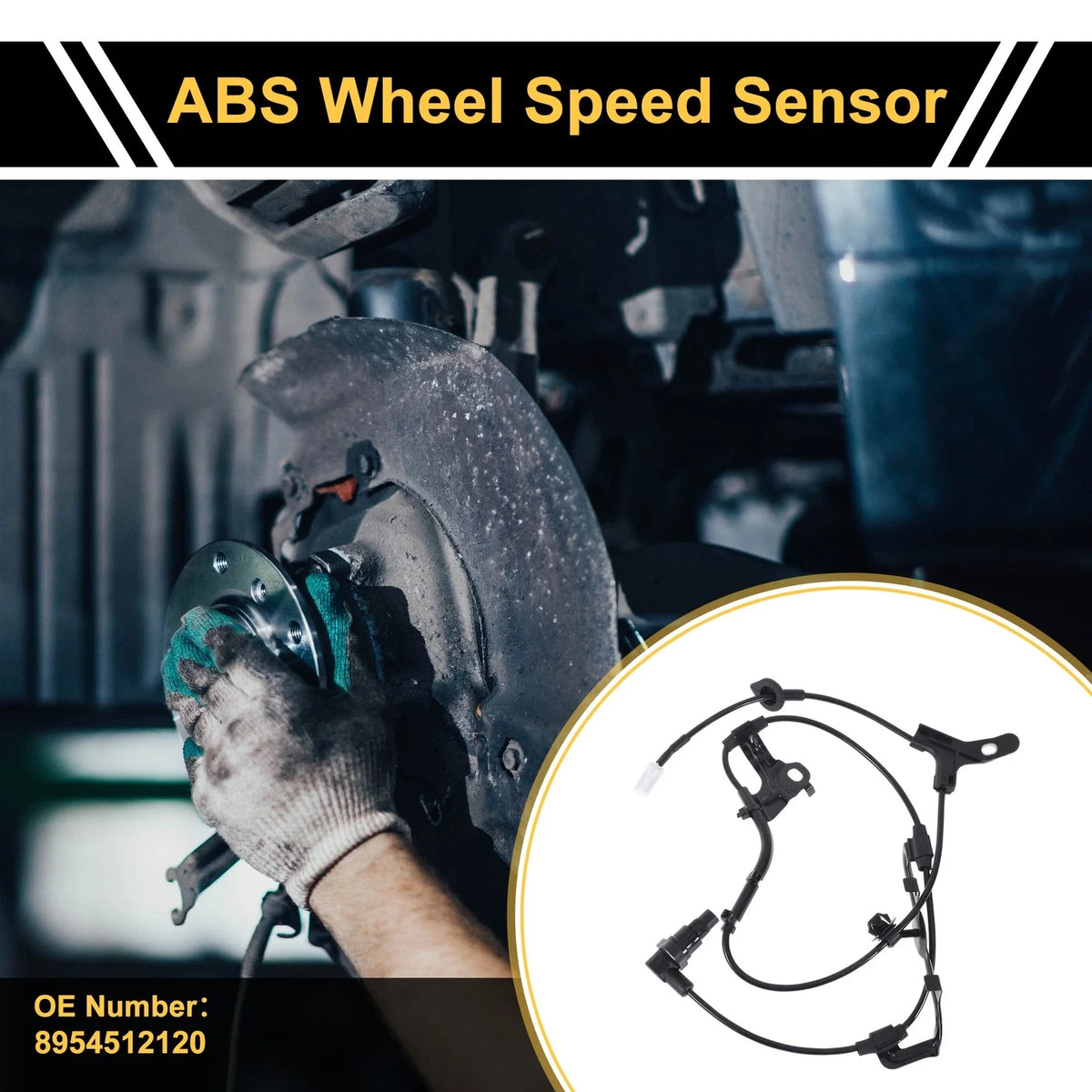 ABS Wheel Speed Sensor No. 8954512120 for Toyota Prado (2009–2018) Rear Right