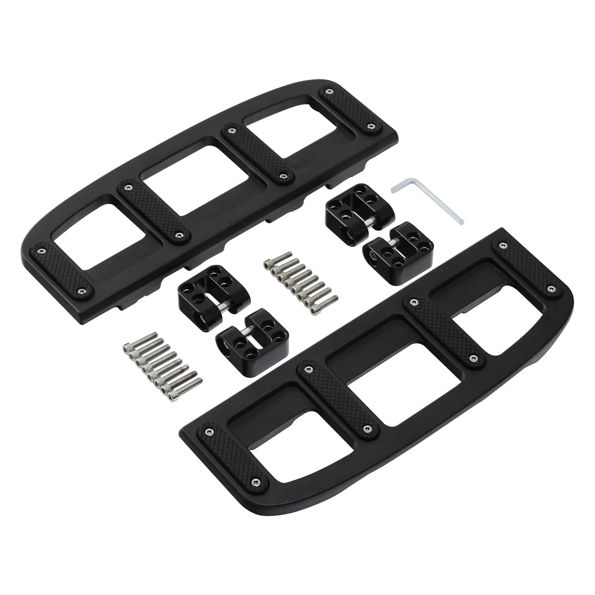Matte Black Driver Footboard for Harley Street Road Glide (2009–2024)