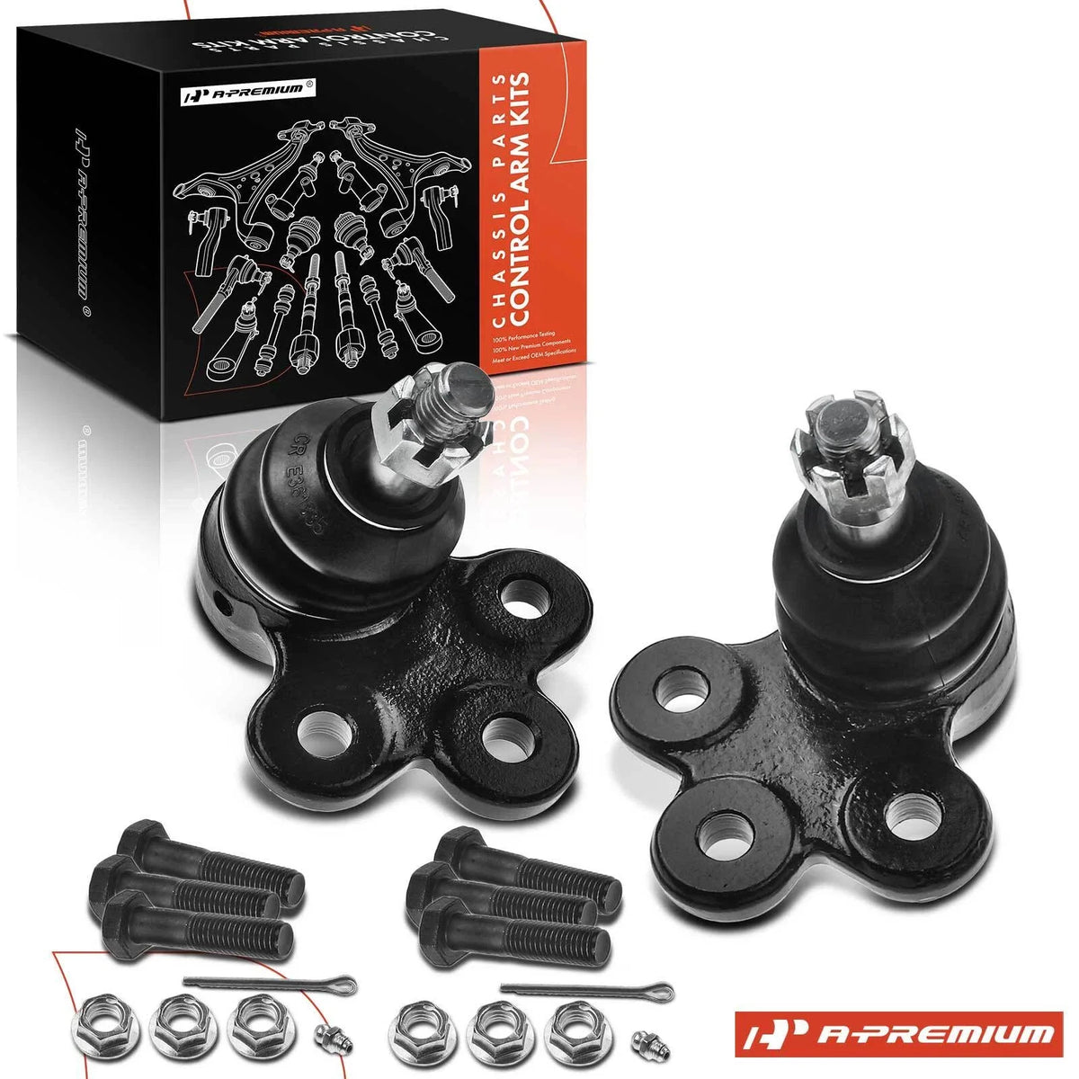 2X Front Lower Ball Joints for Cadillac DeVille (1994–2005)
