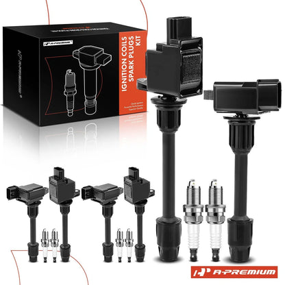 Set of 6 Ignition Coils & Iridium Spark Plugs for Infiniti I30 Nissan Maxima (2000–2001)