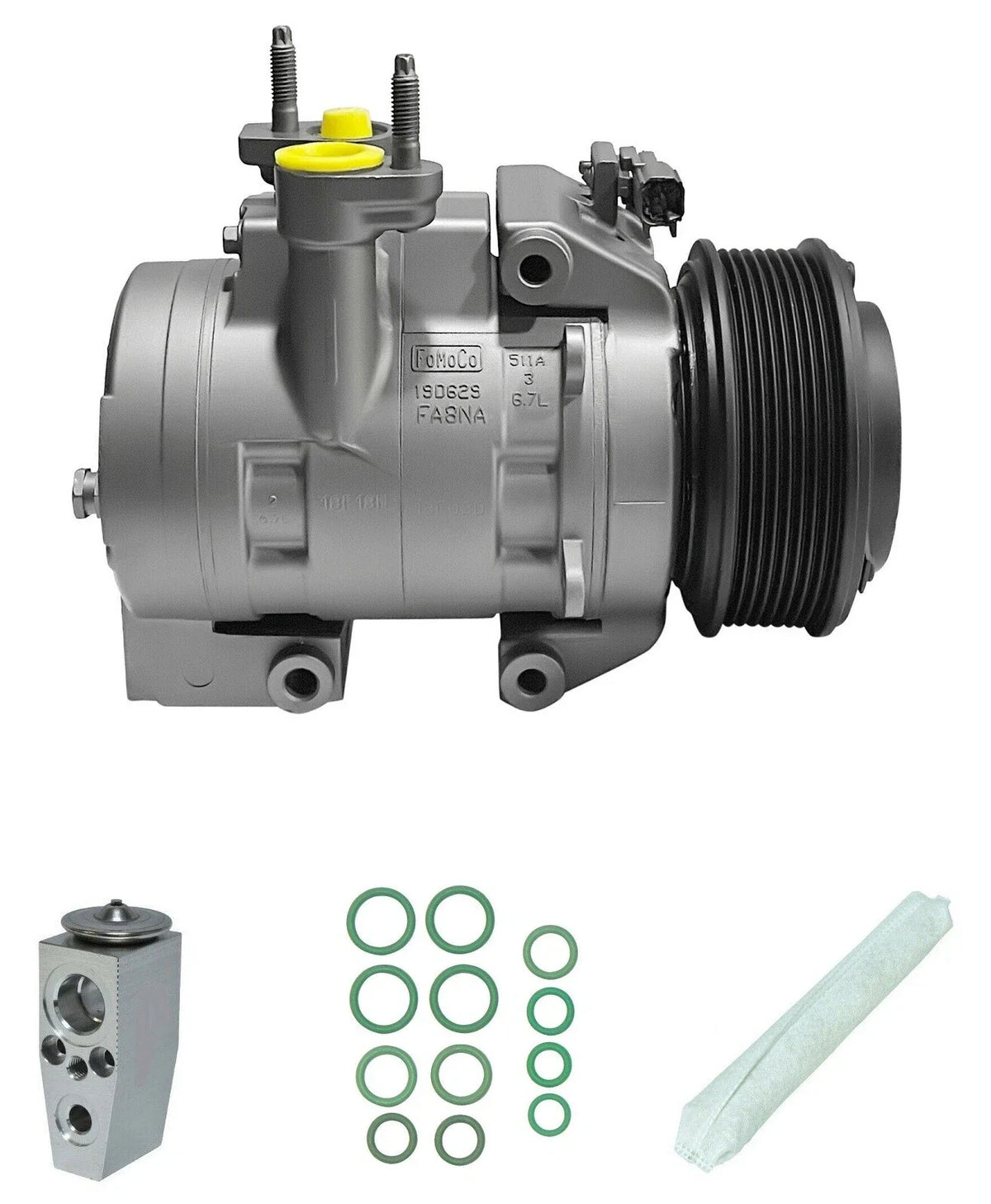 AC Compressor Kit Replacement for Ford F-250 Super Duty 6.7L (2019–2019)