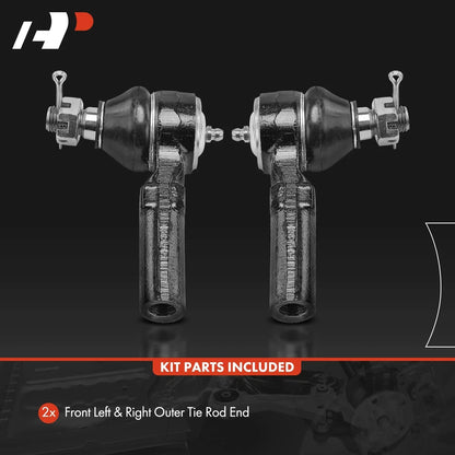 2X Front Outer Tie Rod Ends for Honda Ridgeline & Odyssey 2006-2014