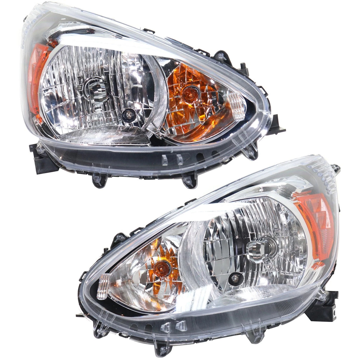 Headlight Pair for Mitsubishi Mirage (2014–2015) CAPA Halogen