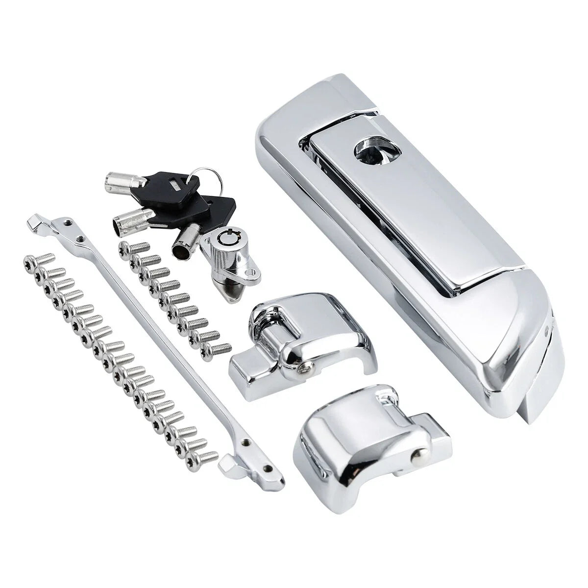 Chrome Trunk Latch Set for Harley Electra Road Glide (2014–Present)