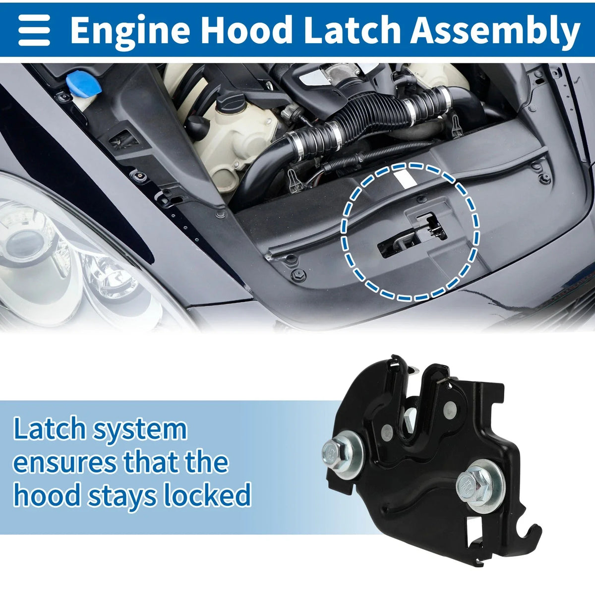 Hood Latch Assembly for Buick Electra/LeSabre (1982–1989) No. 15757371