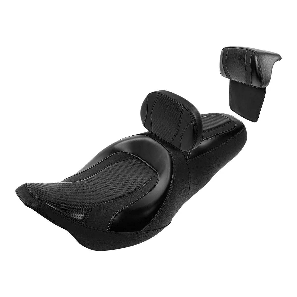 Black Passenger Backrest for Harley Electra Glide (2014-2023)