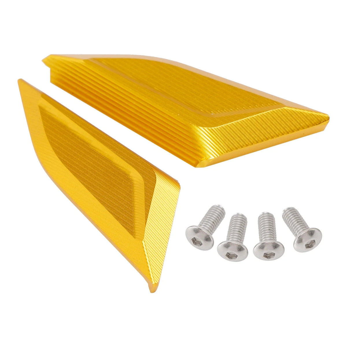 Billet Gold Mirror Block Off Plates for Ducati Panigale V4/S/R 2018-2024