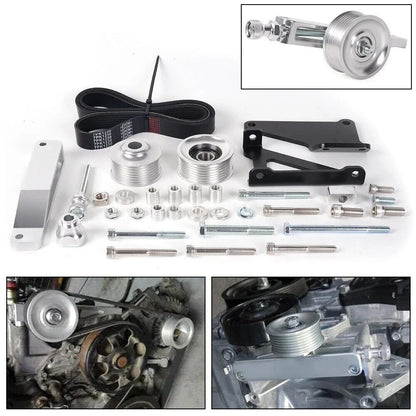 AC PS Eliminator Pulley Kit for Honda Acura K20 K24 (2002-2006)