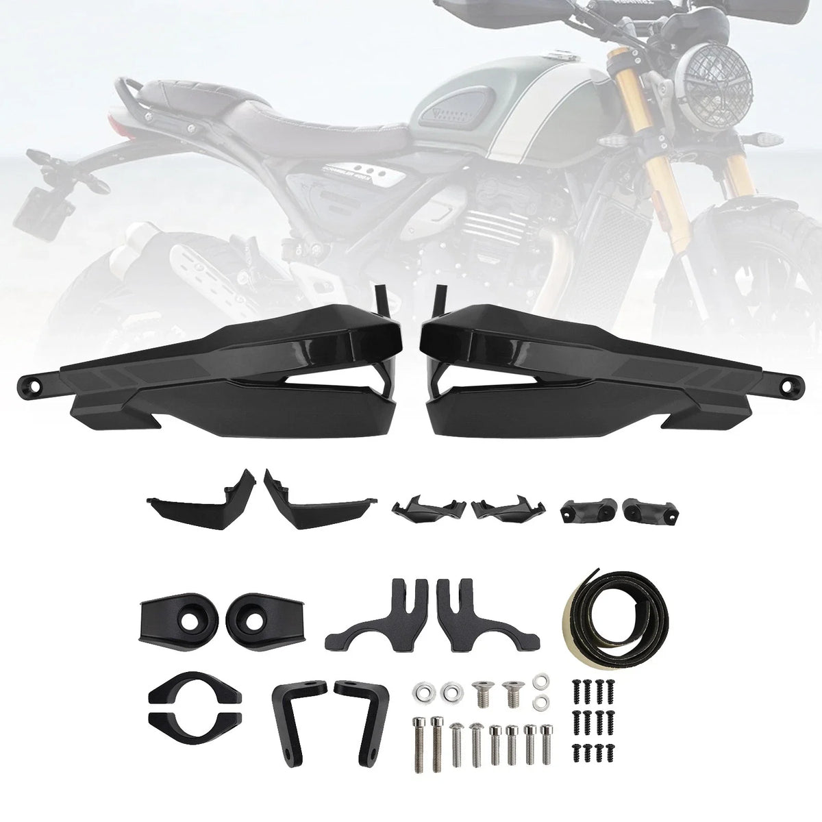 Handguard Protector for SCRAMBLER 400 X (2024–2025) Black