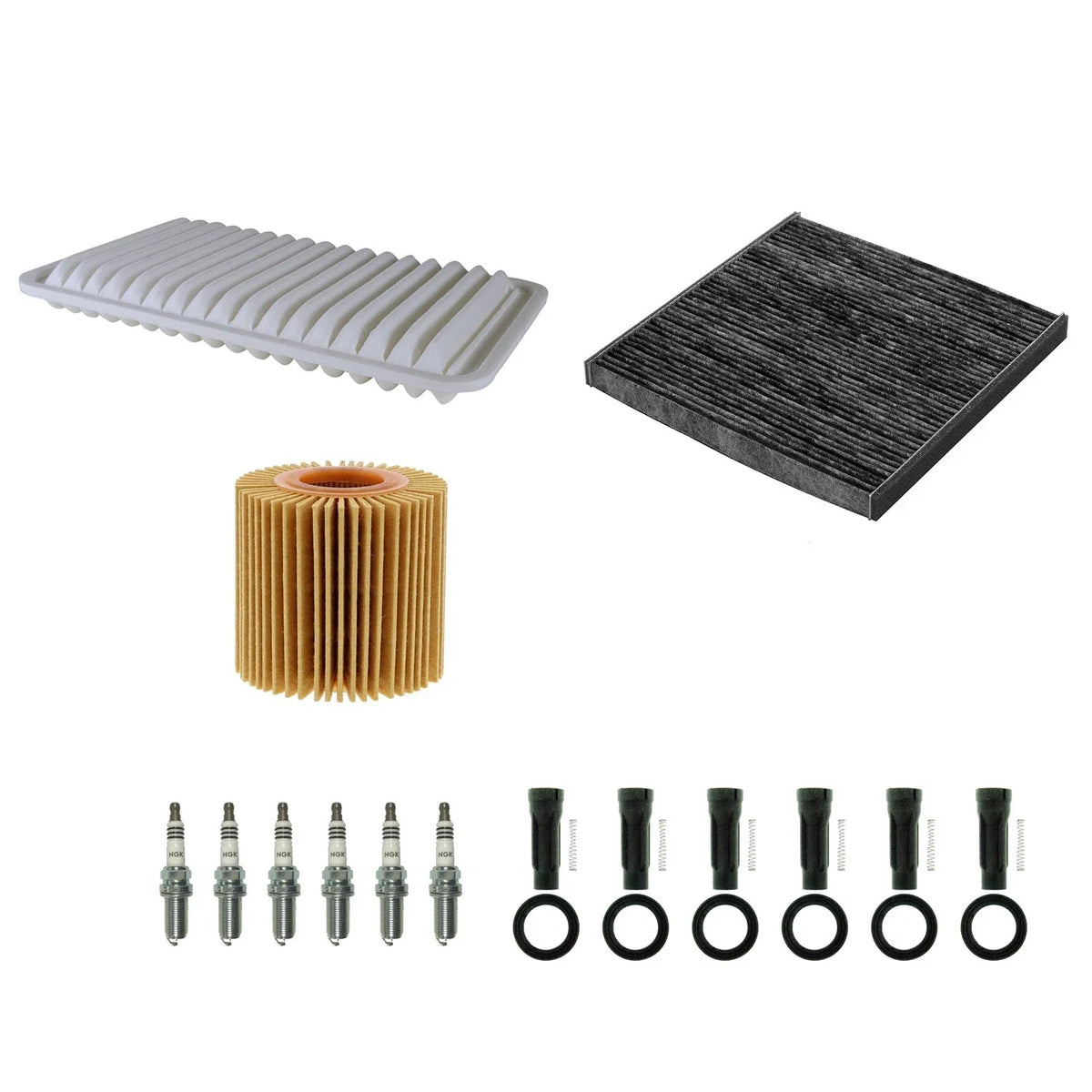 Tune Up Kit with 6 NGK Spark Plugs & Boots for RX350 Sienna (2006–2023)