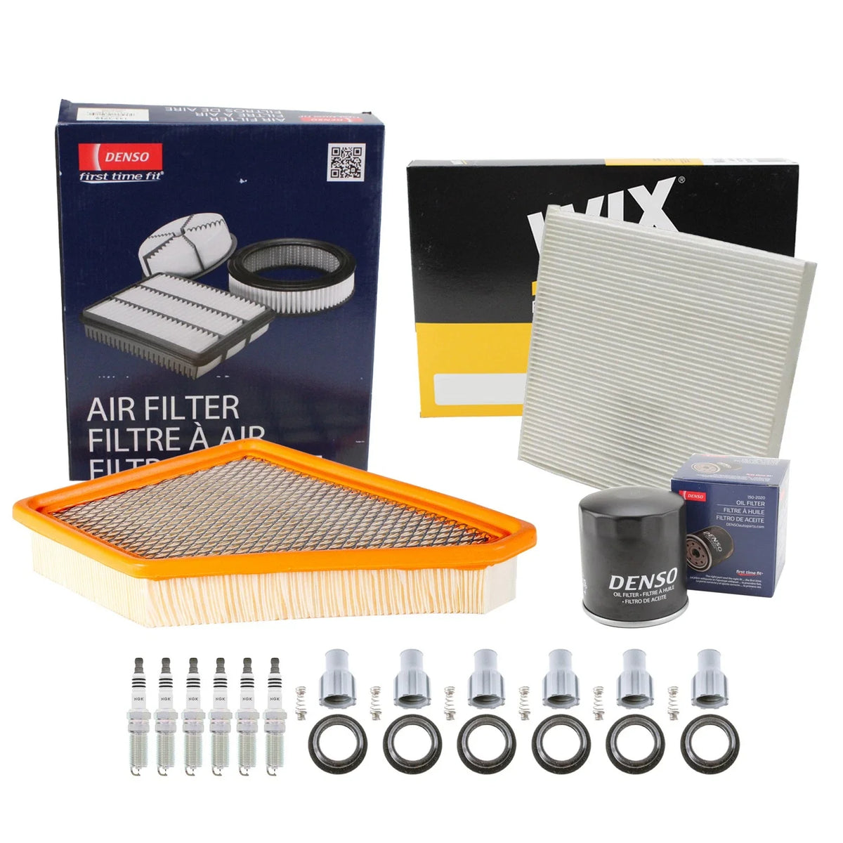 6 Spark Plugs & Boots Tune Up Kit for 2005-2010 Equinox Terrain